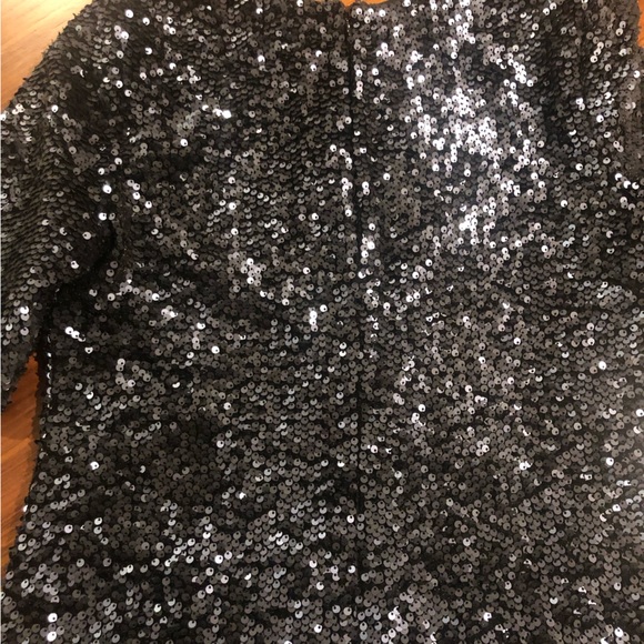 Ann Taylor NWT Navy sequined top - Picture 2 of 6